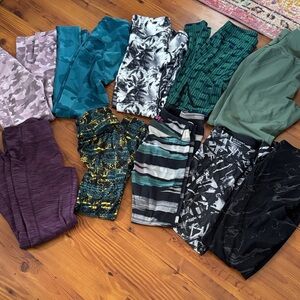 HUGE lot of 10 workout leggings: all full length all size small
